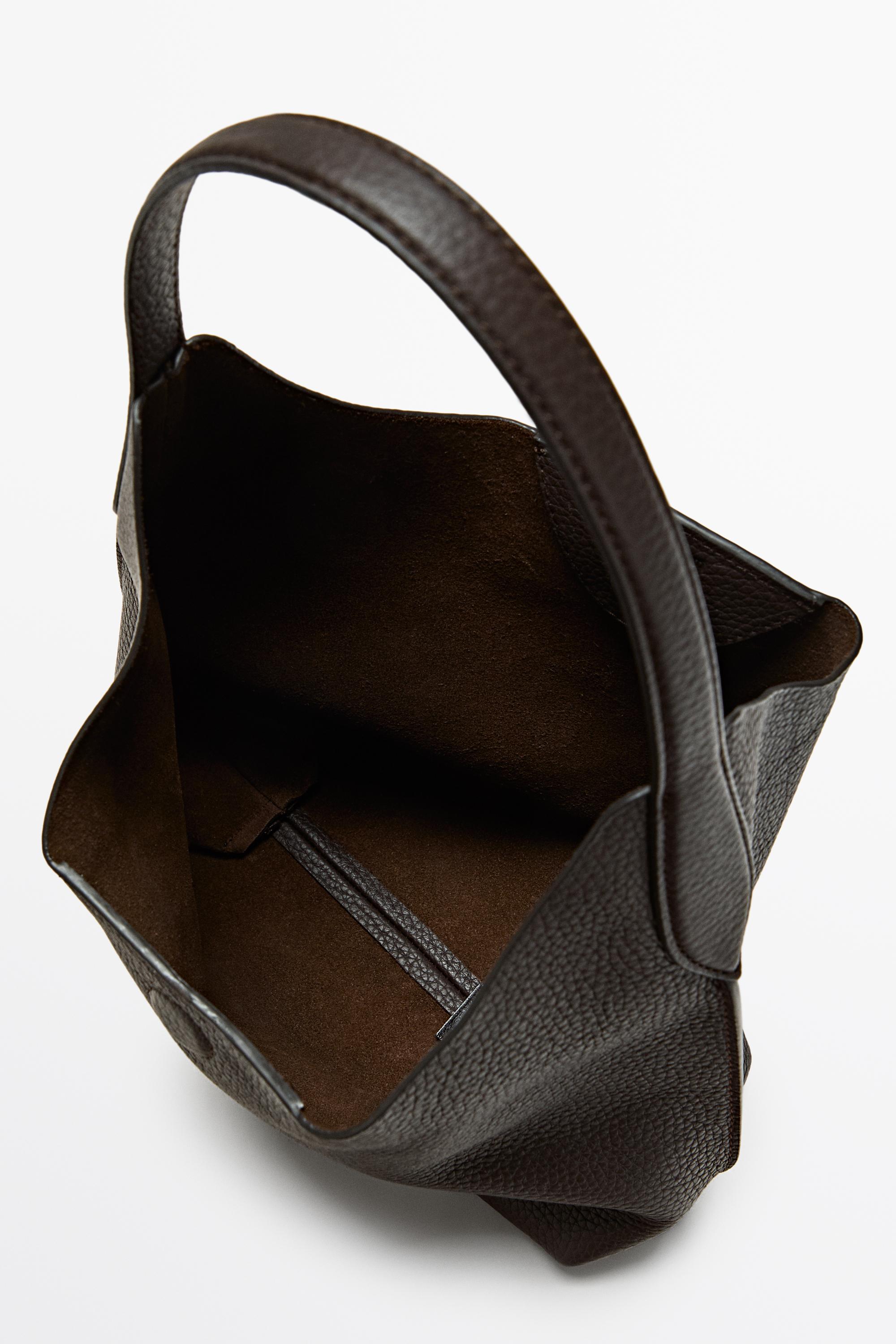Nappa leather mini shoulder bag